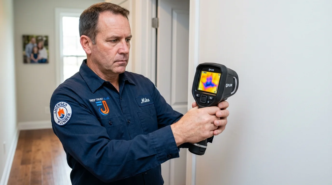 Thermal imaging leak detection by Johns Plumbing LLC in Mishawaka